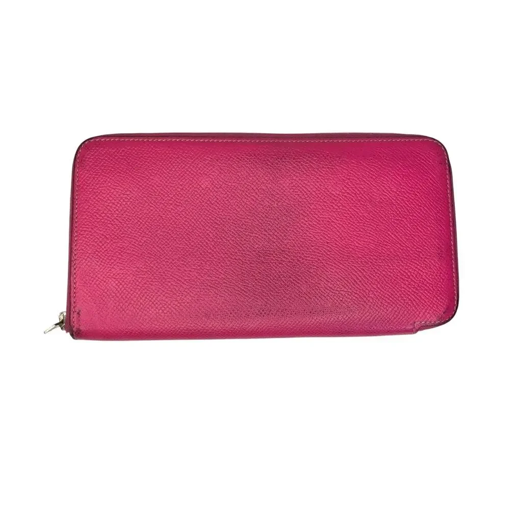 Hermès Azap Long Silk’In Classique Wallet Pink Rose Epsom Leather Astrologie